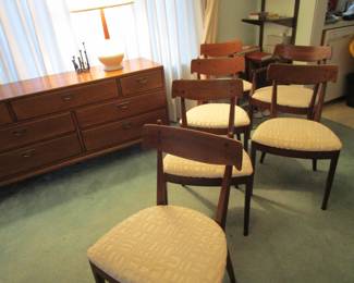 Kip Stewart for Drexel 1950's chairs (goes with table)