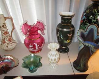 Mary Gregory, Fenton, carnival glass and more