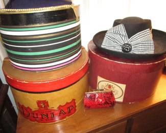 Vintage hat boxes
