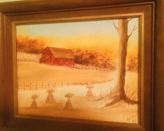 Hand painted art by Ida Mae Moore