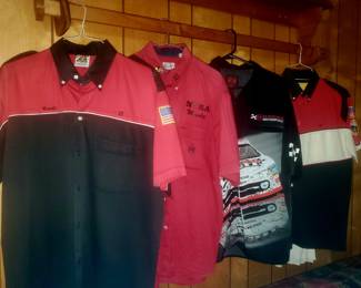Racing shirts of Georgia Hall of Fame Association racer/owner, Woody Moore. Dodge Racing shirt. 