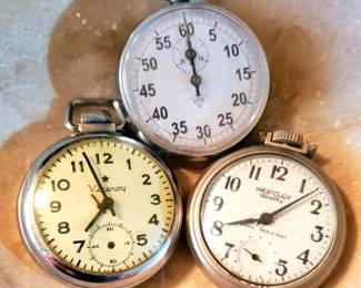 Pocket watches, stop watch