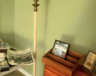 Floor lamp, end table, & more