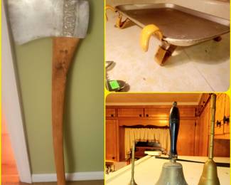 Wooden of the World ceremonial are, bells, drive in window tray