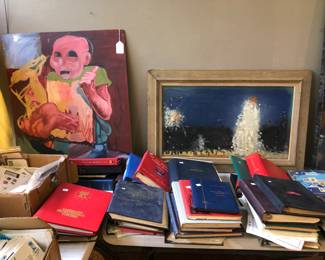 Stamp collection albums