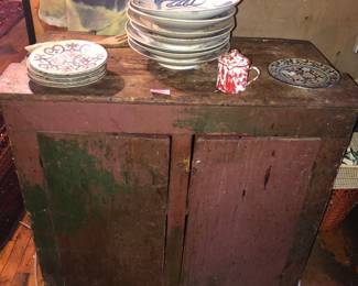 Primitive cabinets and furniture 
