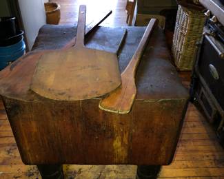 Antique butchers block