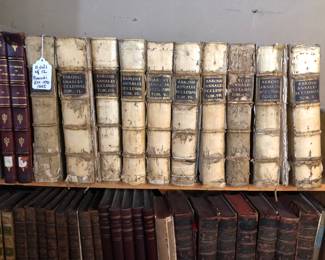 Set of 11 of 12 volumes dated 1593-1607 religious