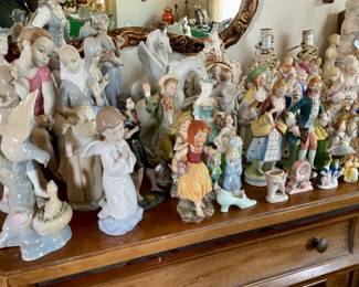 Figurines from Spain, Italy & Japan.