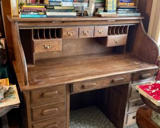 Roll top desk.