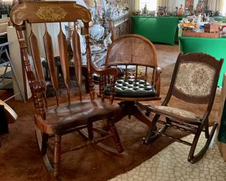 Various vintage chairs