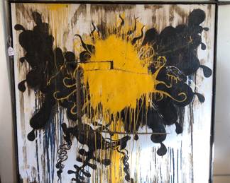 Clay Parker painting on canvas