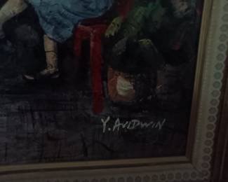 ARTIST ON OIL PAINTING