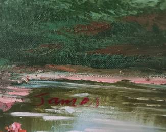 ARTIST ON OIL PAINTING