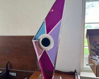 Abstract Lucite Sculpture - vintage 90's, by Shlomi Haziza 