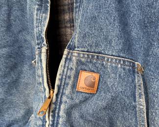 Vintage Carhartt Denim Blanket Lined Jacket