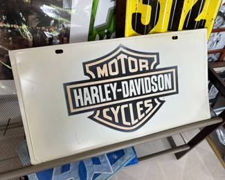 Harley-Davidson motor cycles sign