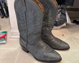 Palomino Leather Cowboy Boots