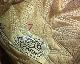 Palomino Leather Cowboy Boots
