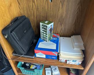 Assorted office supplies