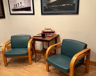 Pair of mid century chairs by Domore