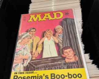 Boxes and boxes of vintage MAD magazines!