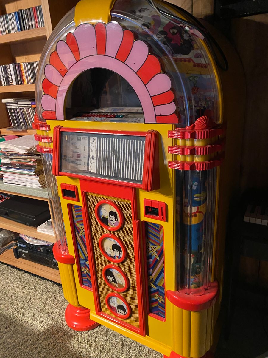 Rare. Only 100 made. Rock Ola Yellow Submarine Jukebox.