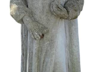 Concrete St. Fiacre Garden Figure