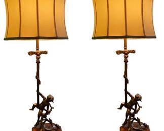 Elegant Cherub Table Lamps