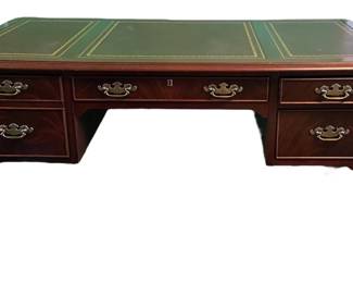 Elegant Leather Top Desk