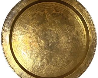 Etched Brass Wall Tray
