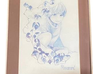 Vintage Rosamund Lithograph