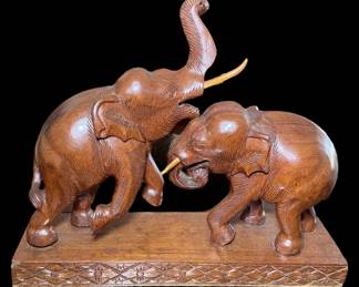 Wooden Elephant Carving