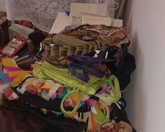 purses and scarfs lots of name brand 