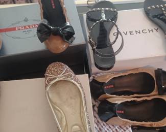 Prada , Jimmy Choo shoes 