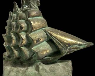 Cast Iron Ship Bookend