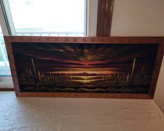 Vintage velvet painting