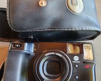 Minolta after zoom 65 camera and case