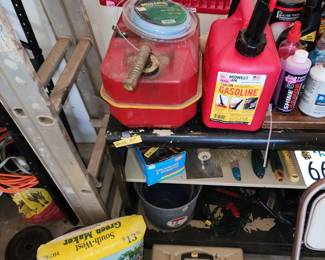 Old gas cans and more