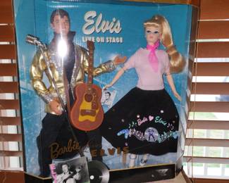 Elvis and Barbie dolls