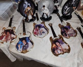 Elvis glass guitars with the boxes