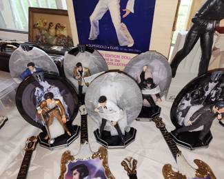 Elvis with the boxes, most still wrapped like new