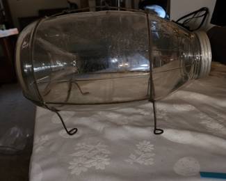 Vintage glass minnow trap