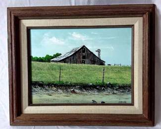 Barn Painting By J Doody
