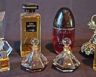 Collection Of Perfume And Bottles
