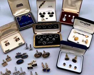 Collection Of Vintage Cuff Links
