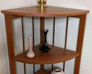 Corner Table Shelf With Accessories
