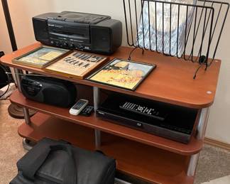 Sharp Portable CD Radio Tape Player Recorder Stereo -WQ-CD66, Emerson Portable Boombox - PS6427, Toshiba Blu-Ray Player