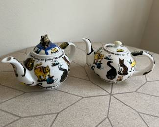 2004 Paul Cardew Cat Teapot, Kit- Tea Ceramic Decorative Cat Teapot