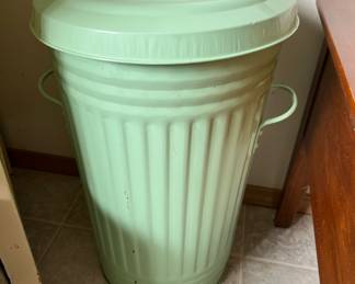 Mint Green Trash Bin